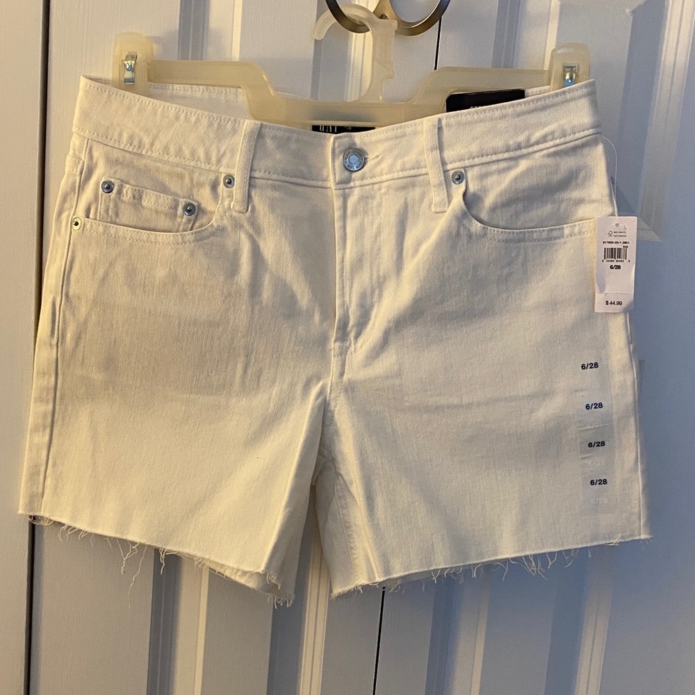 Women's Gap White Denim Shorts